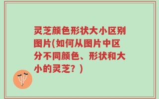 灵芝颜色形状大小区别图片(如何从图片中区分不同颜色、形状和大小的灵芝？)