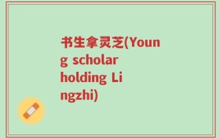 书生拿灵芝(Young scholar holding Lingzhi)