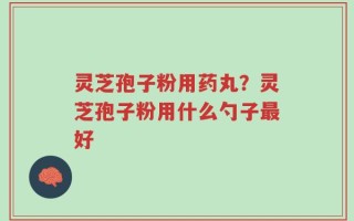 灵芝孢子粉用药丸？灵芝孢子粉用什么勺子最好