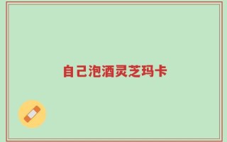 自己泡酒灵芝玛卡