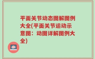 平面关节动态图解图例大全(平面关节运动示意图：动图详解图例大全)