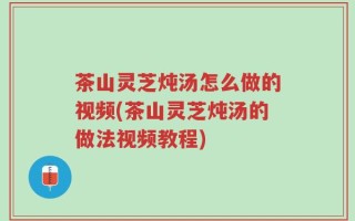 茶山灵芝炖汤怎么做的视频(茶山灵芝炖汤的做法视频教程)