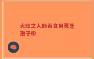 火旺之人能否食用灵芝孢子粉
