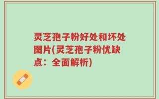 灵芝孢子粉好处和坏处图片(灵芝孢子粉优缺点：全面解析)