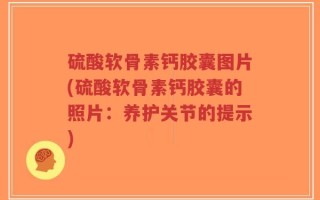 硫酸软骨素钙胶囊图片(硫酸软骨素钙胶囊的照片：养护关节的提示)