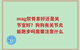 mag软骨素好还是关节宝好？狗狗有关节炎能跑步吗需要注意什么