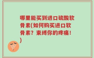 哪里能买到进口硫酸软骨素(如何购买进口软骨素？束缚你的疼痛！)