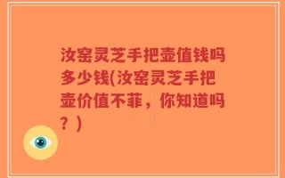 汝窑灵芝手把壶值钱吗多少钱(汝窑灵芝手把壶价值不菲，你知道吗？)