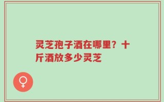 灵芝孢子酒在哪里？十斤酒放多少灵芝