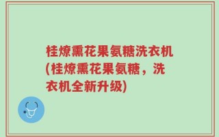 桂燎熏花果氨糖洗衣机(桂燎熏花果氨糖，洗衣机全新升级)