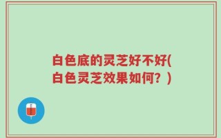 白色底的灵芝好不好(白色灵芝效果如何？)