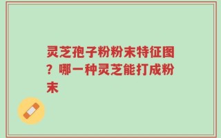 灵芝孢子粉粉末特征图？哪一种灵芝能打成粉末