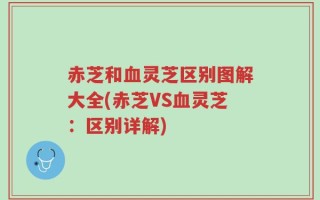 赤芝和血灵芝区别图解大全(赤芝VS血灵芝：区别详解)