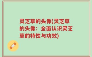 灵芝草的头像(灵芝草的头像：全面认识灵芝草的特性与功效)