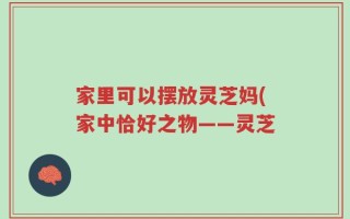 家里可以摆放灵芝妈(家中恰好之物——灵芝