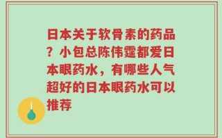 日本关于软骨素的药品？小包总陈伟霆都爱日本眼药水，有哪些人气超好的日本眼药水可以推荐