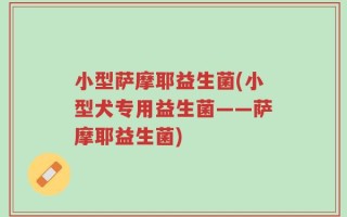 小型萨摩耶益生菌(小型犬专用益生菌——萨摩耶益生菌)