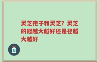 灵芝孢子和灵芝？灵芝的冠越大越好还是径越大越好