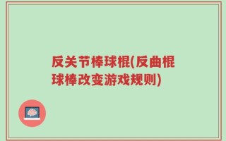 反关节棒球棍(反曲棍球棒改变游戏规则)