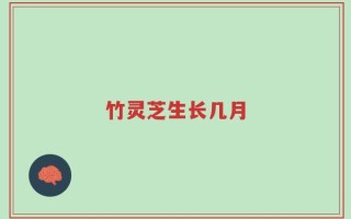 竹灵芝生长几月