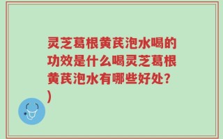 灵芝葛根黄芪泡水喝的功效是什么喝灵芝葛根黄芪泡水有哪些好处？)