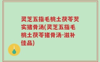 灵芝五指毛桃土茯苓芡实猪骨汤(灵芝五指毛桃土茯苓猪骨汤-滋补佳品)