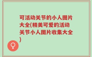 可活动关节的小人图片大全(精美可爱的活动关节小人图片收集大全)