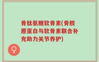 骨肽氨糖软骨素(骨胶原蛋白与软骨素联合补充助力关节养护)