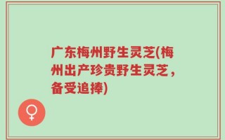 广东梅州野生灵芝(梅州出产珍贵野生灵芝，备受追捧)