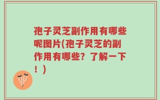 孢子灵芝副作用有哪些呢图片(孢子灵芝的副作用有哪些？了解一下！)