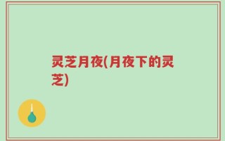 灵芝月夜(月夜下的灵芝)