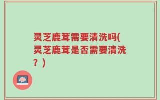 灵芝鹿茸需要清洗吗(灵芝鹿茸是否需要清洗？)