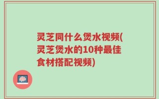 灵芝同什么煲水视频(灵芝煲水的10种最佳食材搭配视频)