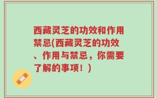西藏灵芝的功效和作用禁忌(西藏灵芝的功效、作用与禁忌，你需要了解的事项！)