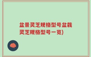 盆景灵芝规格型号盆栽灵芝规格型号一览)