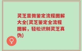 灵芝显微鉴定流程图解大全(灵芝鉴定全流程图解，轻松识别灵芝真伪)