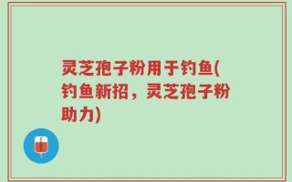 灵芝孢子粉用于钓鱼(钓鱼新招，灵芝孢子粉助力)