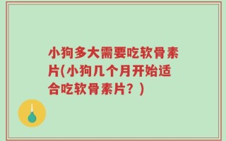 小狗多大需要吃软骨素片(小狗几个月开始适合吃软骨素片？)