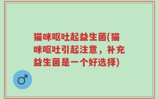 猫咪呕吐起益生菌(猫咪呕吐引起注意，补充益生菌是一个好选择)