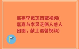 嘉嘉李灵芝团聚视频(嘉嘉与李灵芝俩人感人团圆，献上温馨视频)