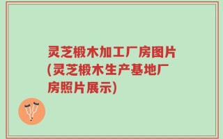 灵芝椴木加工厂房图片(灵芝椴木生产基地厂房照片展示)