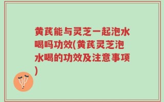 黄芪能与灵芝一起泡水喝吗功效(黄芪灵芝泡水喝的功效及注意事项)