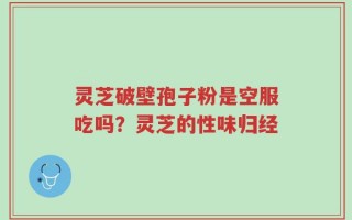 灵芝破壁孢子粉是空服吃吗？灵芝的性味归经