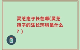 灵芝孢子长在哪(灵芝孢子的生长环境是什么？)