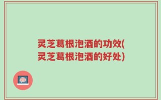灵芝葛根泡酒的功效(灵芝葛根泡酒的好处)