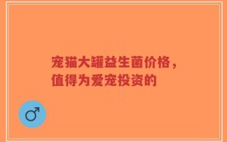 宠猫大罐益生菌价格，值得为爱宠投资的