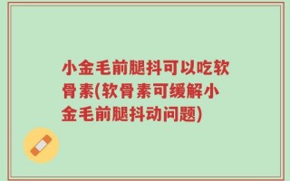 小金毛前腿抖可以吃软骨素(软骨素可缓解小金毛前腿抖动问题)