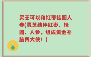 灵芝可以和红枣桂圆人参(灵芝结伴红枣、桂圆、人参，组成黄金补脑四大侠！)