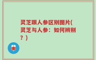 灵芝跟人参区别图片(灵芝与人参：如何辨别？)