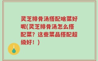 灵芝排骨汤搭配啥菜好呢(灵芝排骨汤怎么搭配菜？这些菜品搭配超级好！)